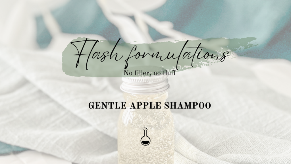 Formulating a gentle apple shampoo