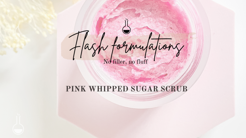 Pink sugar scrub